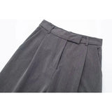 "TRAF Women's Vintage High Waist Wide Leg Pants with Front Darts & Pockets - Zipper Fly, Fashion Female Trousers" - Faith Affinity