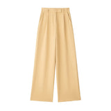 "TRAF Women's Vintage High Waist Wide Leg Pants with Front Darts & Pockets - Zipper Fly, Fashion Female Trousers" - Faith Affinity