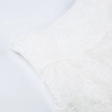 "Women's Black Low Waist Tiered Lace Skirt - White Fairycore Micro Boho Skirt, Trendy Summer Fashion Clothing" - Faith Affinity