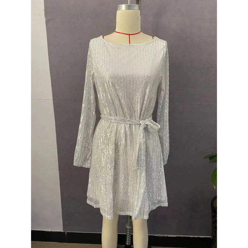 2025 Women’s Sparkling Beaded Cocktail Party Dress - Elegant Sexy Sequined Evening Dress for Holiday Fashion - Faith Affinity