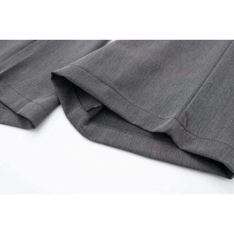 "TRAF Women's Vintage High Waist Wide Leg Pants with Front Darts & Pockets - Zipper Fly, Fashion Female Trousers" - Faith Affinity