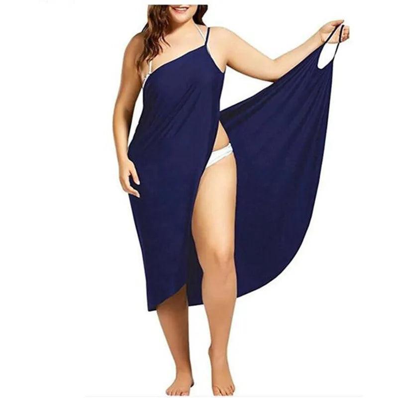 Women’s Sling Beach Robe Dress - Backless Cross Sarong Cover Up Pareo Swimwear Vestido de Mujer - Faith Affinity