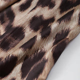 2024 Sexy Backless Leopard Print Halter Dress - Women’s Sleeveless Lace-Up Pleated Maxi Dress for Summer Streetwear - Faith Affinity
