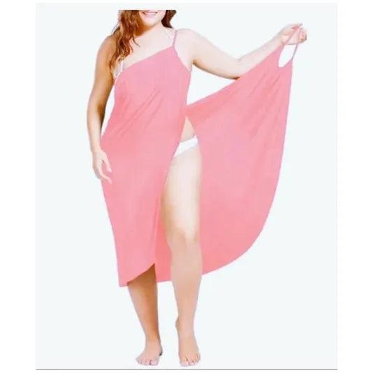 Women’s Sling Beach Robe Dress - Backless Cross Sarong Cover Up Pareo Swimwear Vestido de Mujer - Faith Affinity