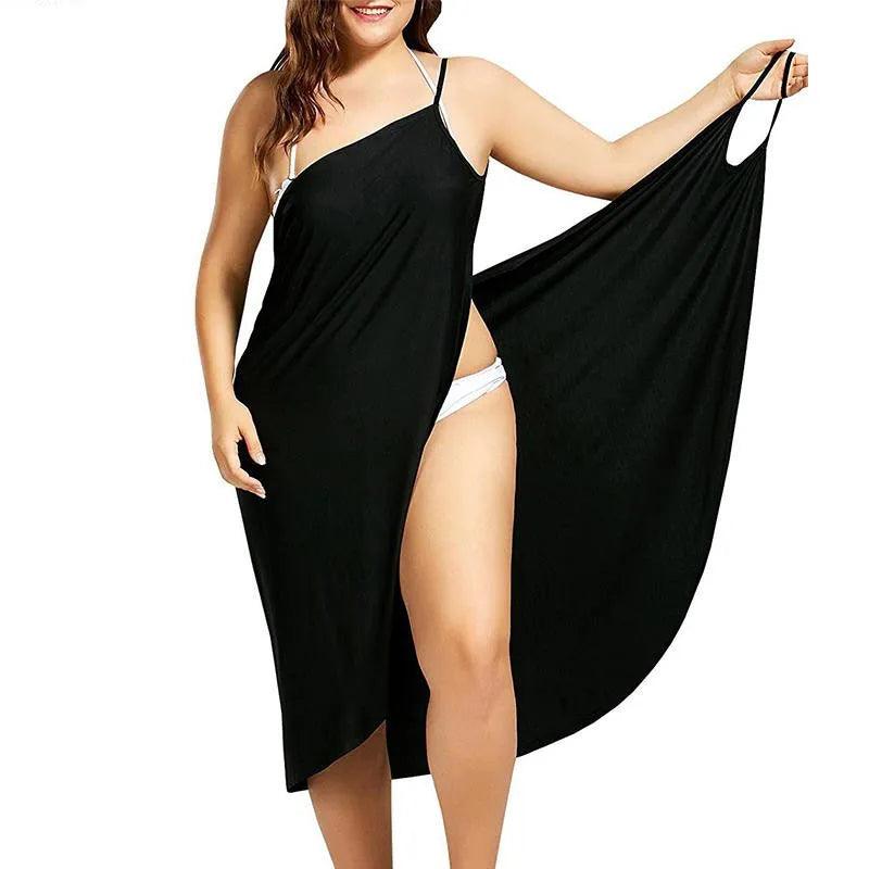 Women’s Sling Beach Robe Dress - Backless Cross Sarong Cover Up Pareo Swimwear Vestido de Mujer - Faith Affinity